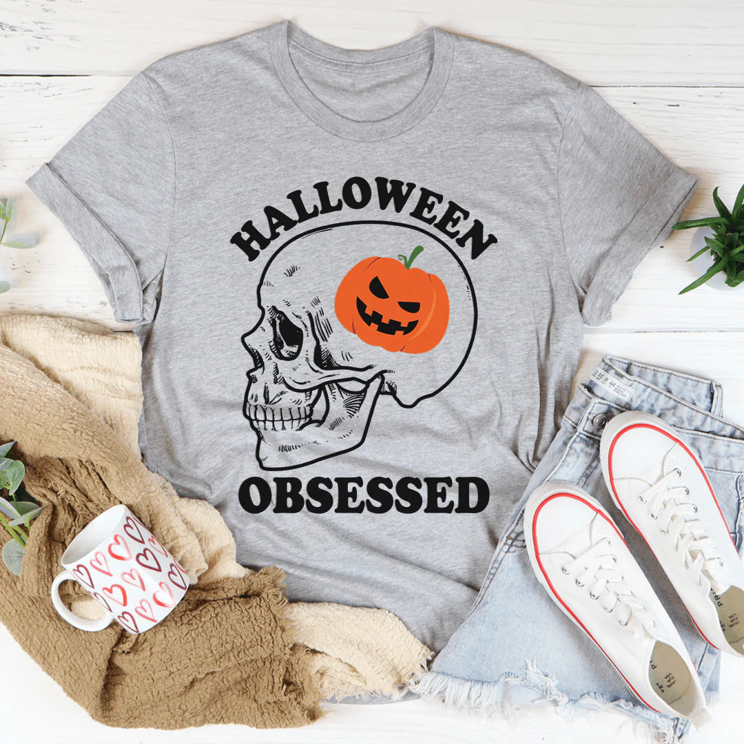 Collection of Halloween Obsessed T-Shirt in a gallery layout