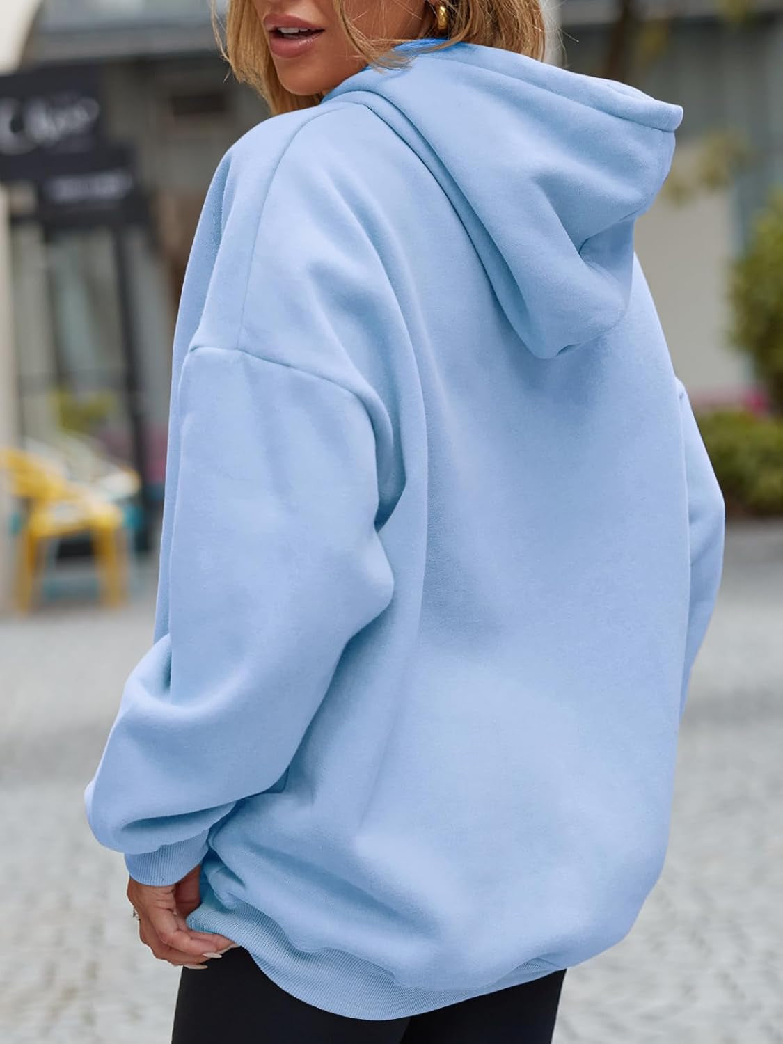 Collection of Cozy Oversized Women's Fleece Hoodie - Comfy Casual Pullover Sweatshirt for Fall & Winter in a gallery layout