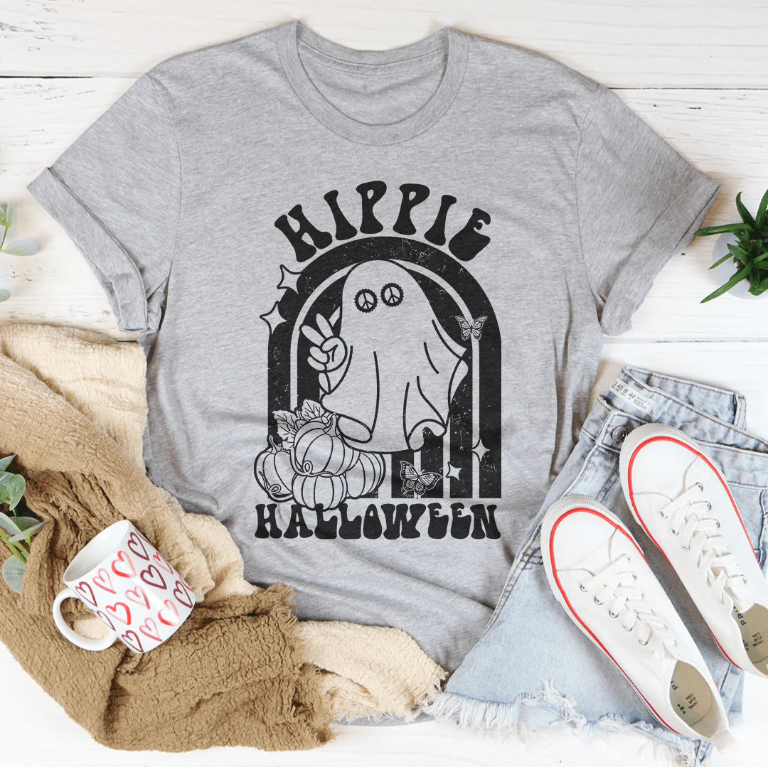 Collection of Hippie Halloween T-Shirt in a gallery layout