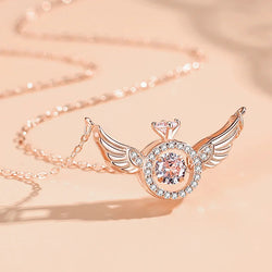 Collection of Heart-Beating Clavicle Chain with Smart Angel Wing in a gallery layout