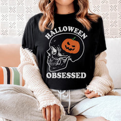 Collection of Halloween Obsessed T-Shirt in a gallery layout