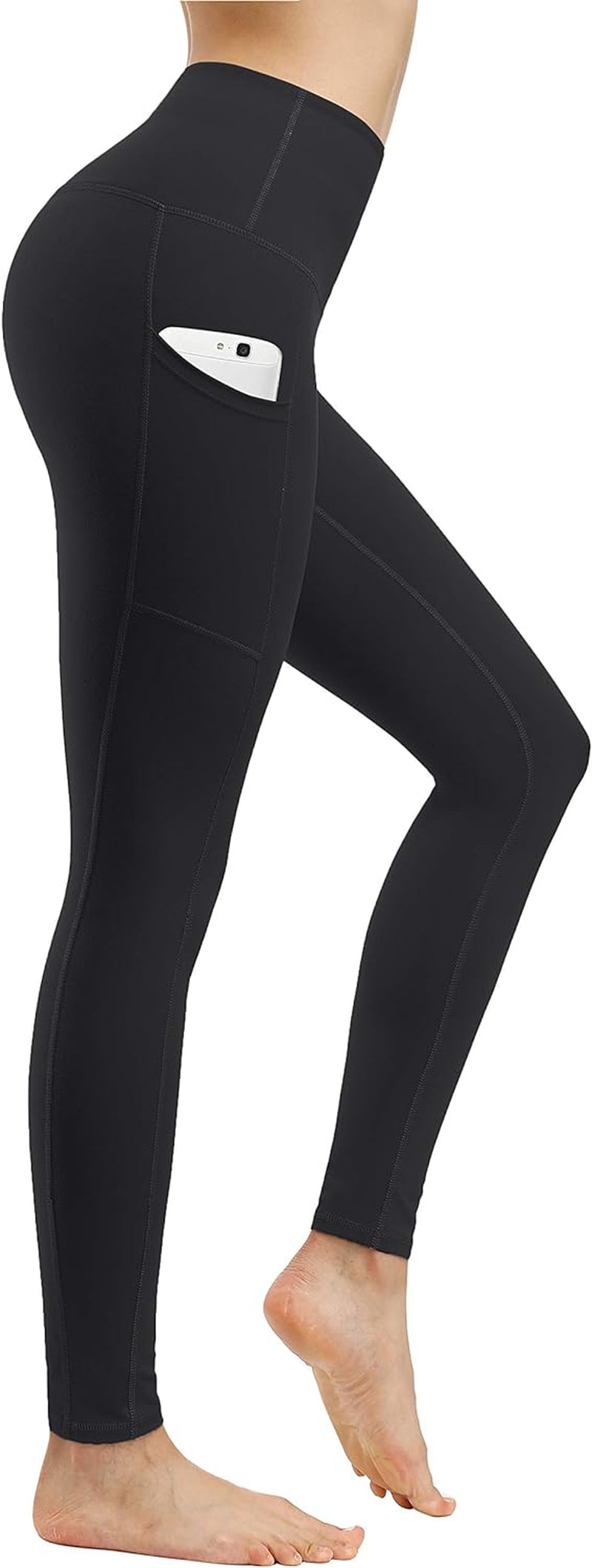 Collection of 2-Pack High-Waist Yoga Pants with Pockets – Tummy Control, 4-Way Stretch, Perfect for Workout, Running & More! in a gallery layout