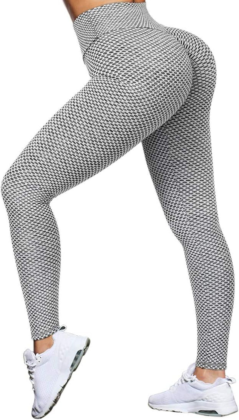 Collection of Women's Booty-Lift High-Waist Leggings - Textured Anti-Cellulite Yoga Pants in a gallery layout