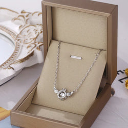 Collection of Heart-Beating Clavicle Chain with Smart Angel Wing in a gallery layout