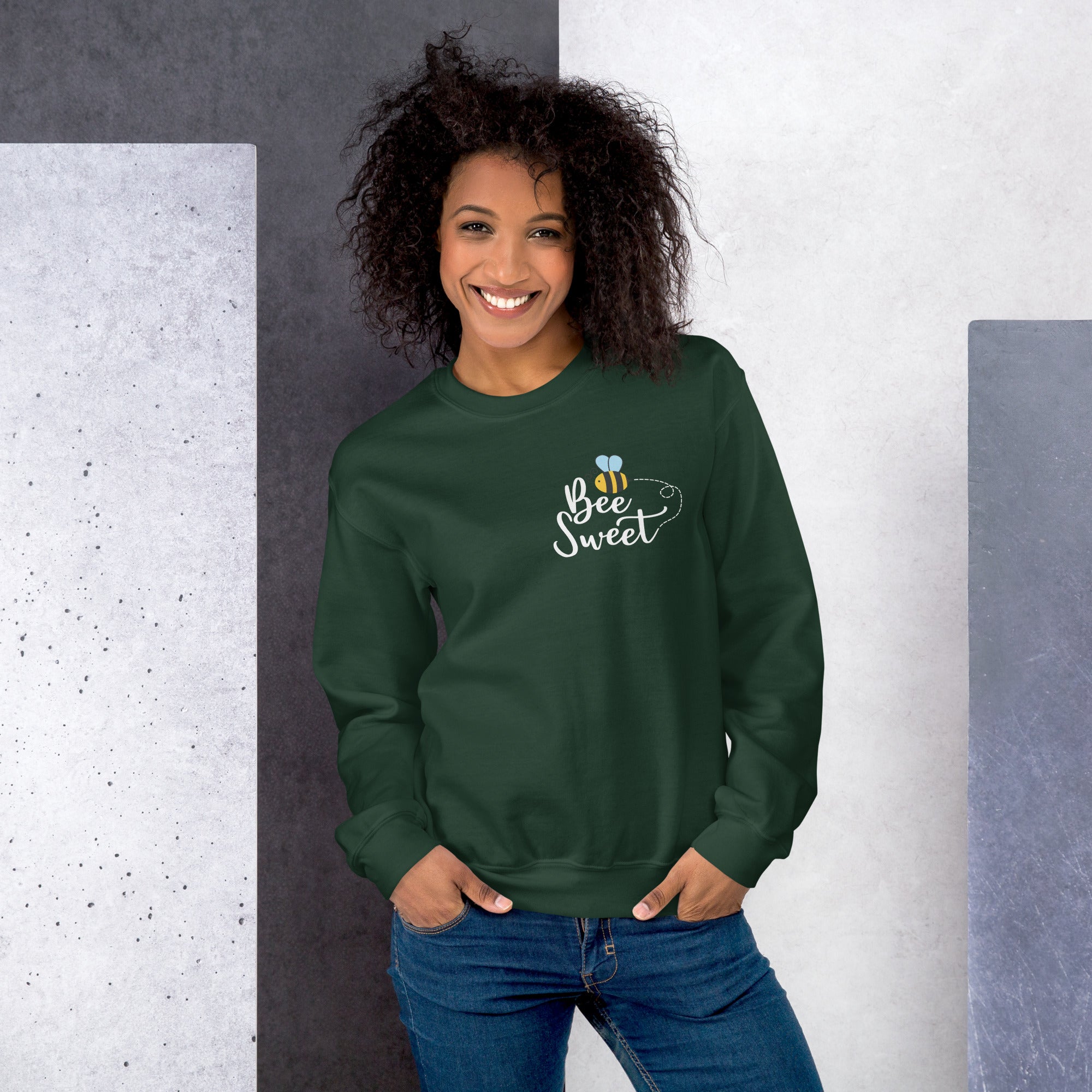 Collection of Bee Sweet Sweatshirt – Cozy, Stylish, and Playful Design for Everyday Comfort in a gallery layout