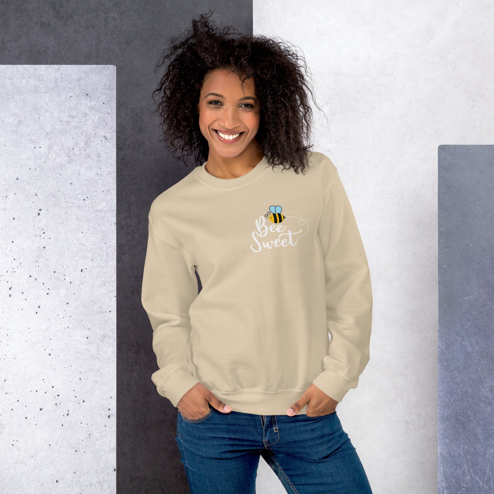 Collection of Bee Sweet Sweatshirt – Cozy, Stylish, and Playful Design for Everyday Comfort in a gallery layout